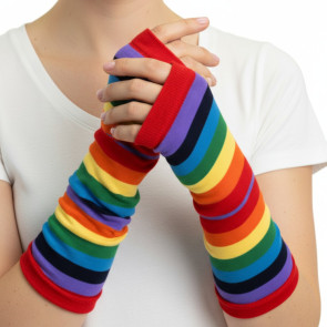 Rainbow striped Long Glove 