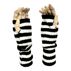 Long Knitted Glove White