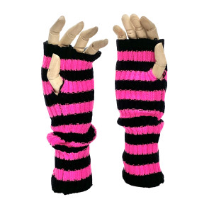 Long Knitted Glove Pink