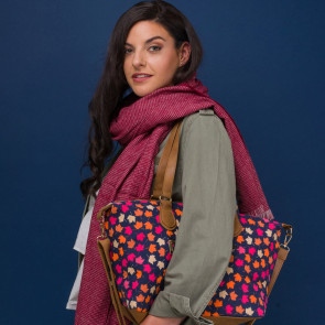 Sycamore Leaf Day Bag Blue