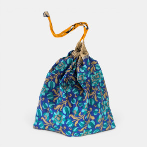 Recycled Sari Drawstring Bag 1