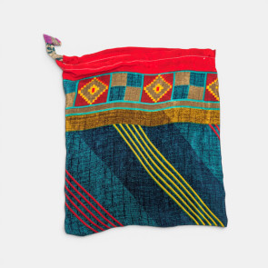 Recycled Sari Drawstring Bag 6