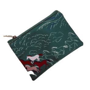 Horse Coin Purse Green