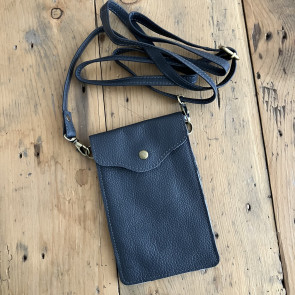 Leather Bag Dark Grey