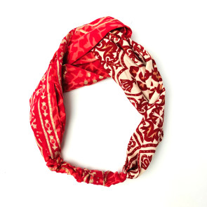 Recycled Sari Knotted Hairband 6