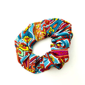 Recycled Sari Hair Scrunchie C12