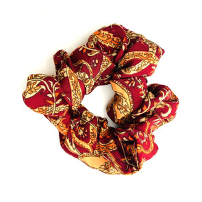 Recycled Sari Hair Scrunchie C04