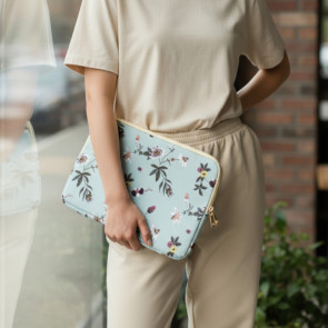 Mylene Laptop/ Portfolio Folder Light Green