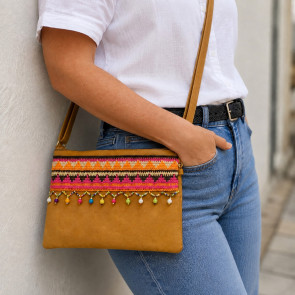 Symi Clutch Bag Tan