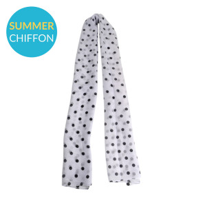 Polka-dot white