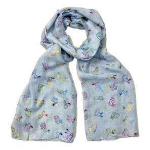 Bunny Colourful Foil Blue