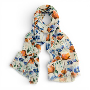 Colourful Poppy White