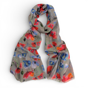 Colourful Poppy Grey