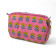 Playful Floral Set Of 3 Make Up Wash Bags Pink