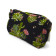 Succulent Bloom Set of 3 Make Up Wash Bags Black