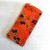 Quilted Velvet Glasses Case Orange