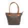 Herringbone Brown Basket Bag 