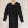 Long Knitted Cardigan Black XL