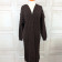 Long Knitted Cardigan Brown XL