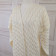 Long Knitted Cardigan White M/L