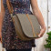 Herringbone Brown Saddle Bag