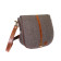 Herringbone Brown Saddle Bag