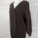 Short Knitted Cardigan Large Coffee