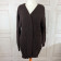 Short  Knitted Cardigan Medium Coffee