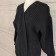 Short Knitted Cardigan Large Black