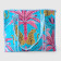 Large Quilted Tote Bag - Turquoise