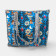 Large Quilted Tote Bag - Blue