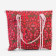 Large Quilted Tote Bag - Red