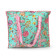 Large Quilted Tote Bag - Turquoise