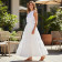 White Broderie Cotton Skirt