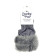 Faux fur fingerless Gloves Grey