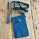 Leather Bag Teal Blue
