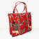 Large Quilted Tote Bag - Red