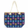 Colourful Pineapple Rope Bag Blue