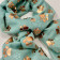 Gold glitter paw Mint
