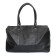 Pebbled Leather Travel Bag Black
