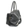 Pebbled Leather Travel Bag Black